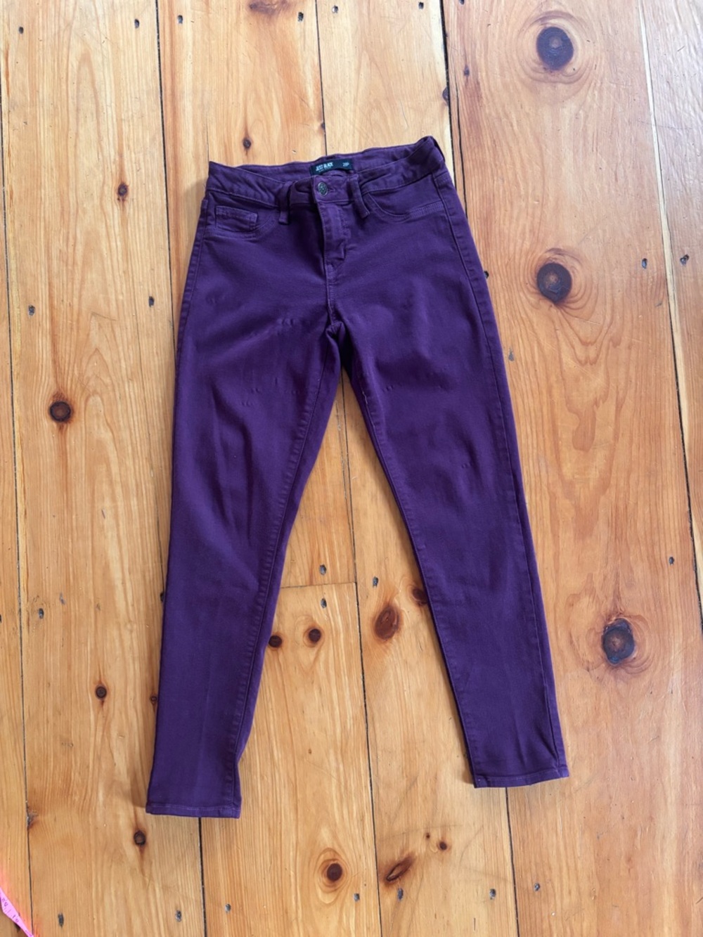 Just Black Plum Skinny Jeans – Size 28P (Petite)
